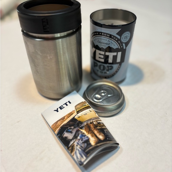 YETI Pop Top Limited Edition Stash Can rambler Koozie
With 12oz coaster 
New - Picture 4 of 9